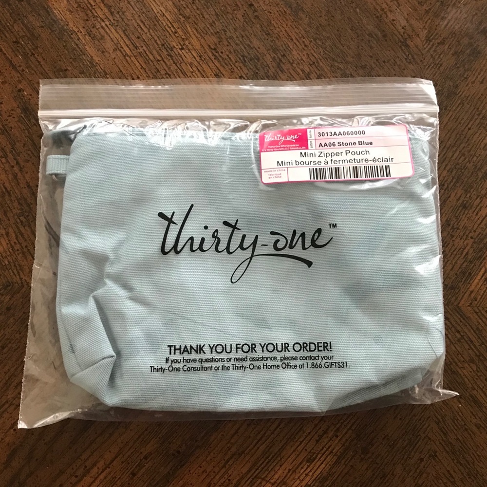 Mini zipper pouch